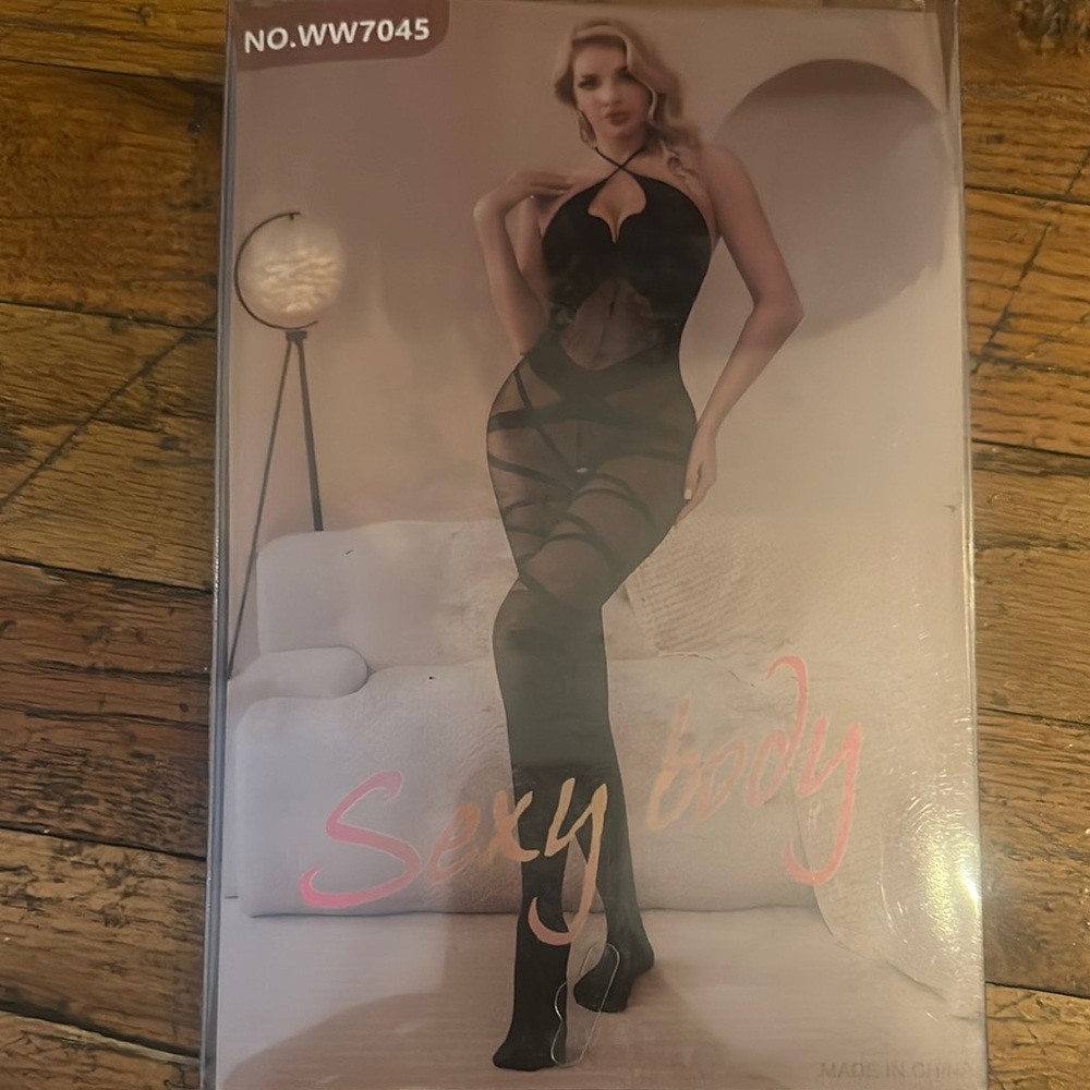 Black Sheer Bodysuit